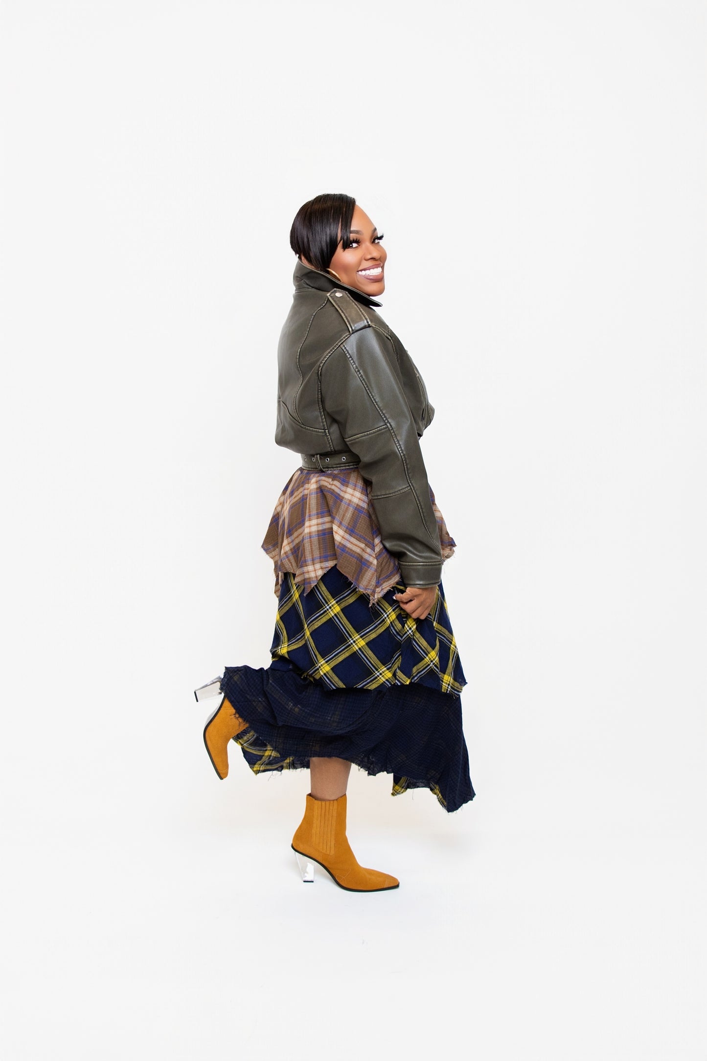Layered Patchwork Skirt