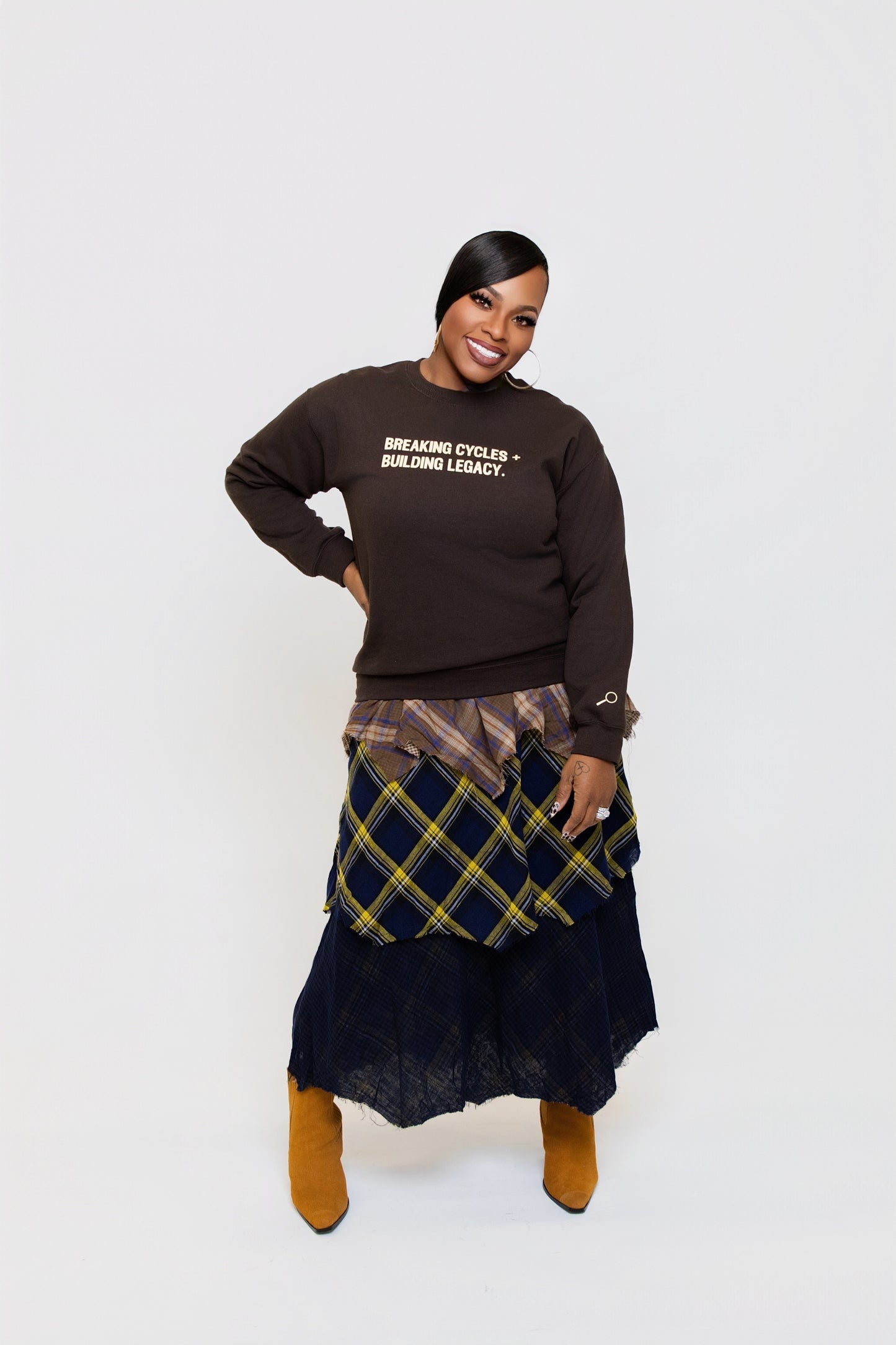 Layered Patchwork Skirt