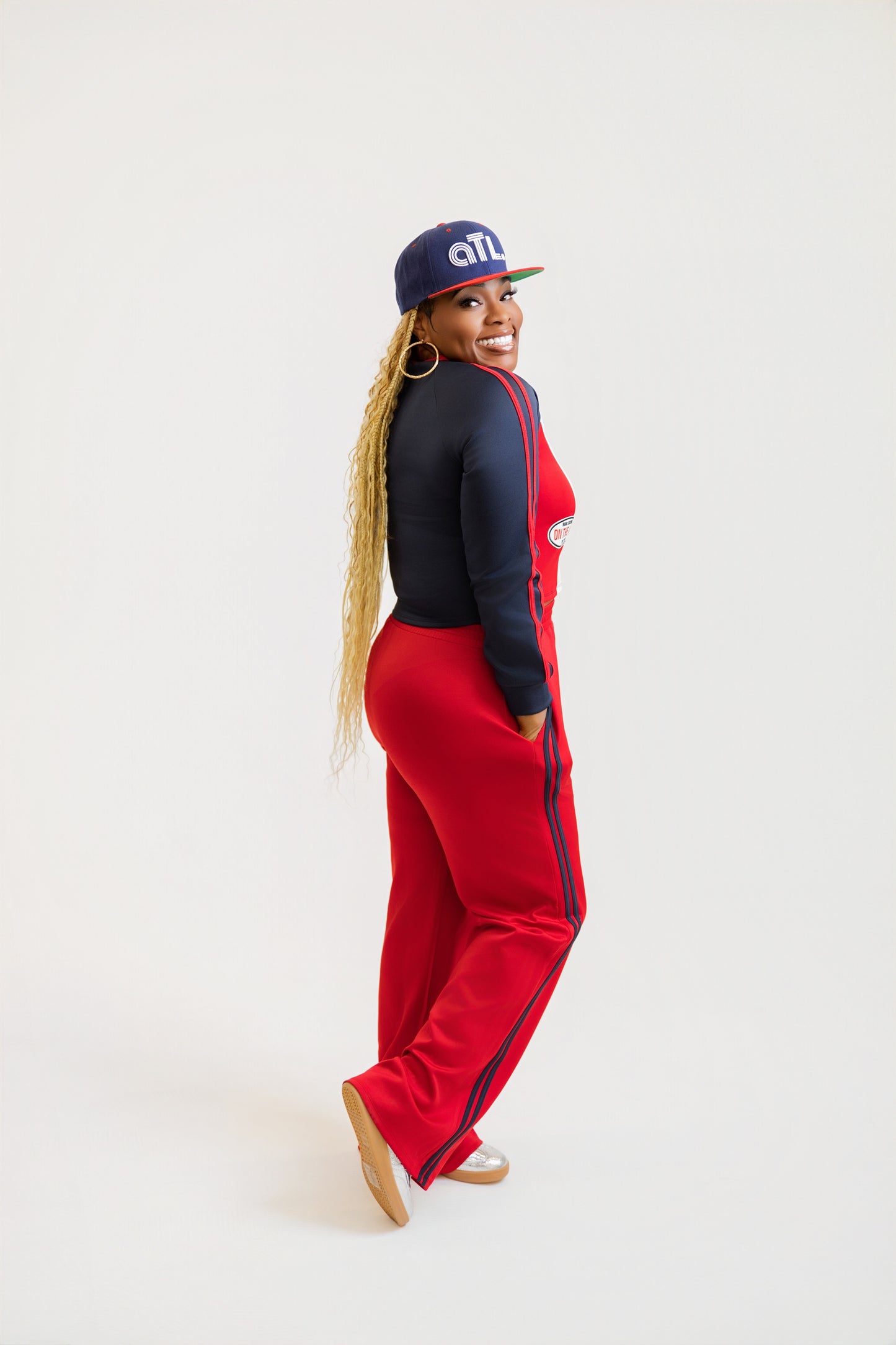 Athletic Patchwork Two-Piece Set