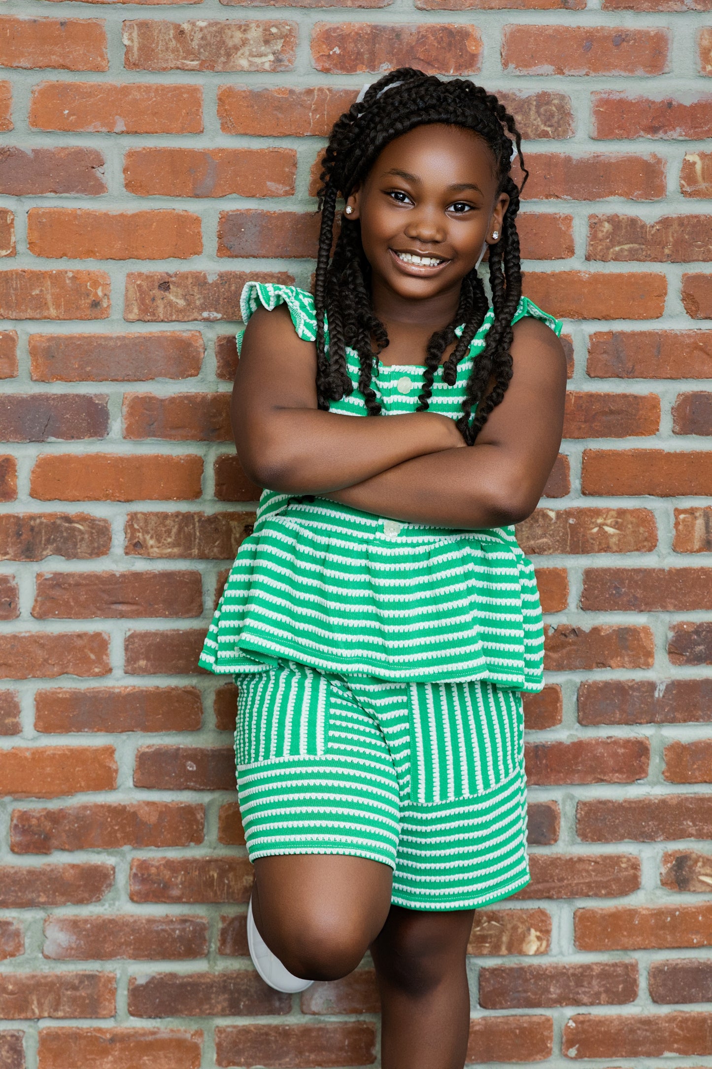 Ms. Prissy Striped Set