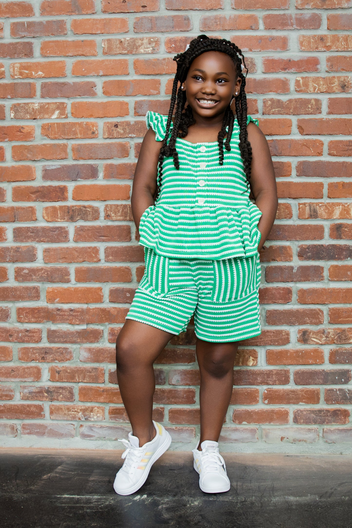 Ms. Prissy Striped Set