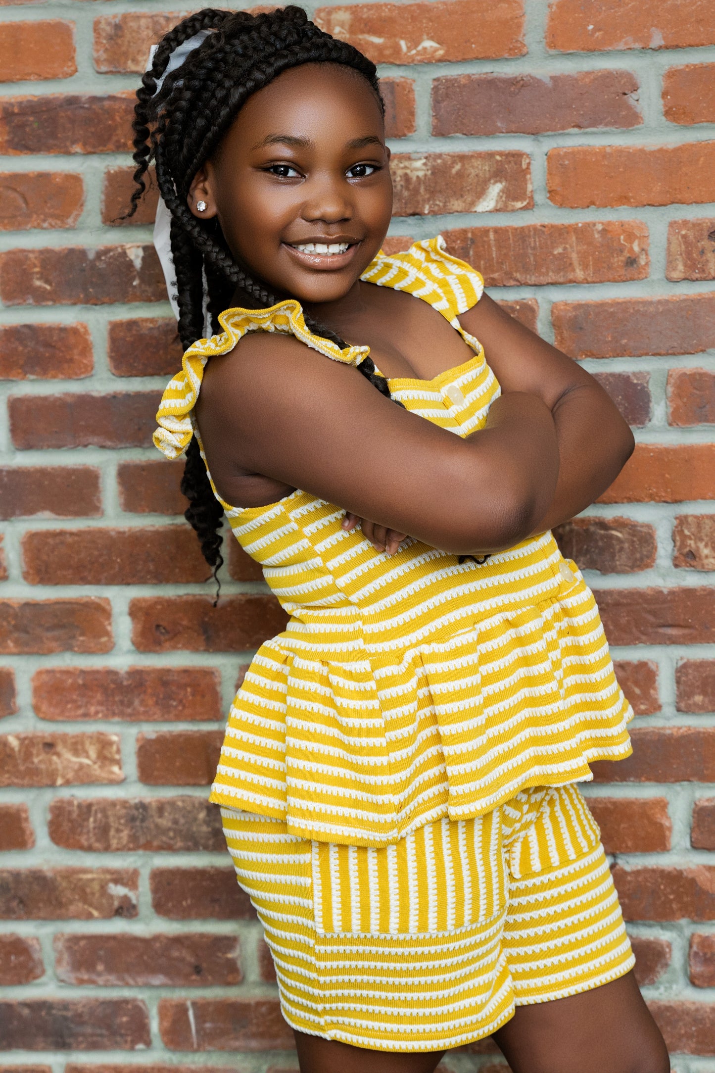 Ms. Prissy Striped Set