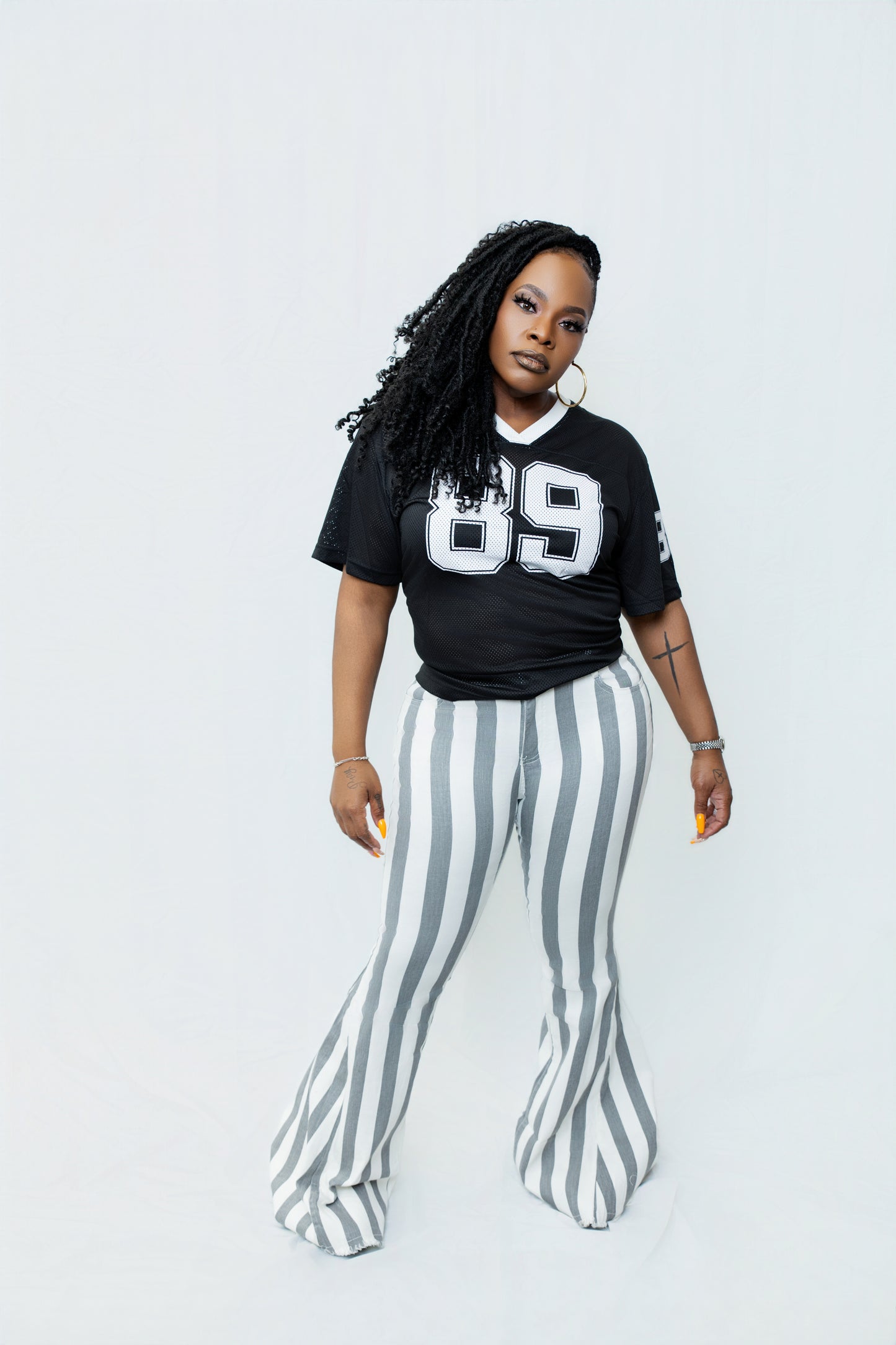 Southern Bell Striped Denim Jean