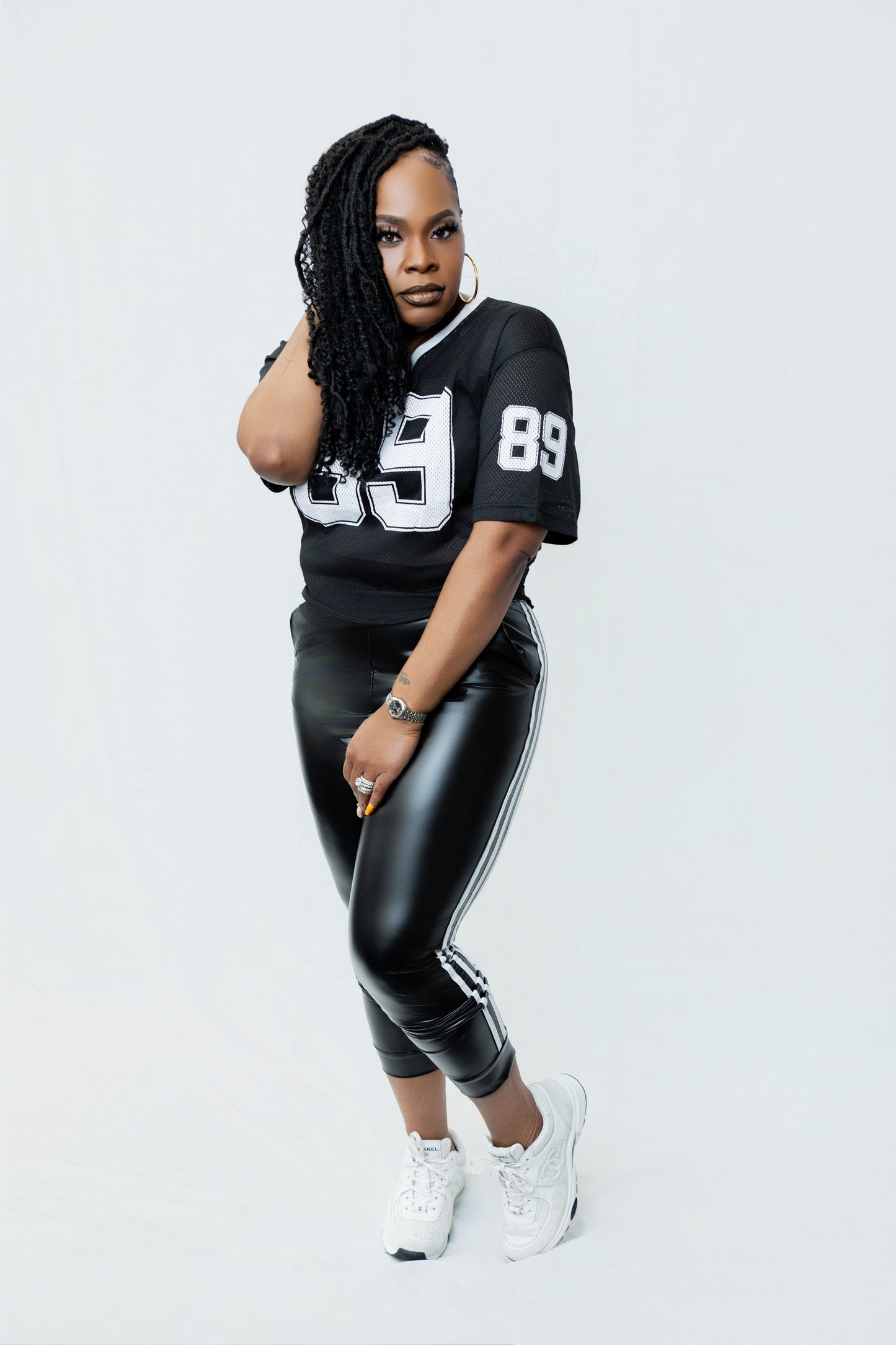 Sporty Pleather Legging