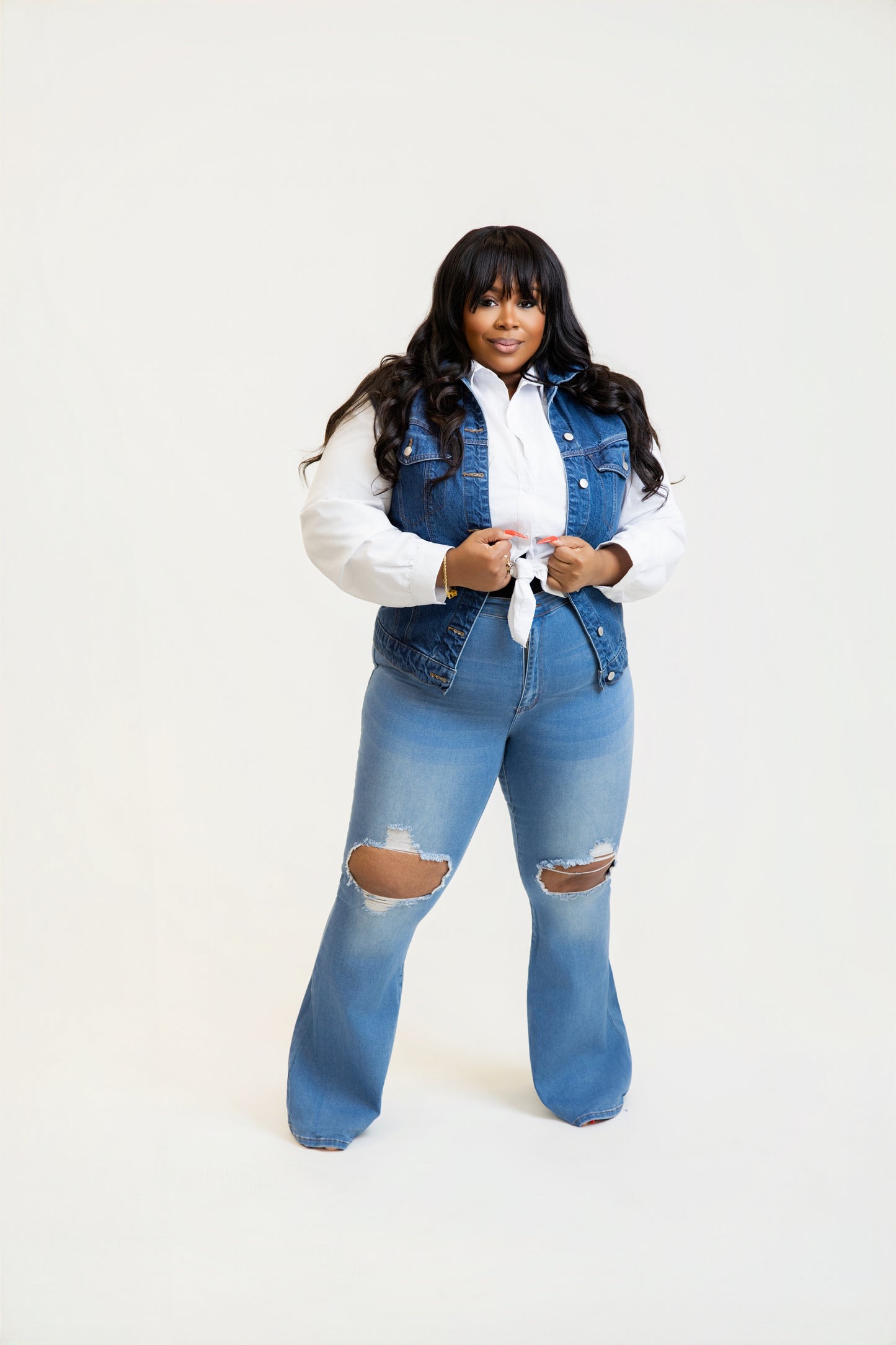 No Games Flare Jeans (1XL-3XL)