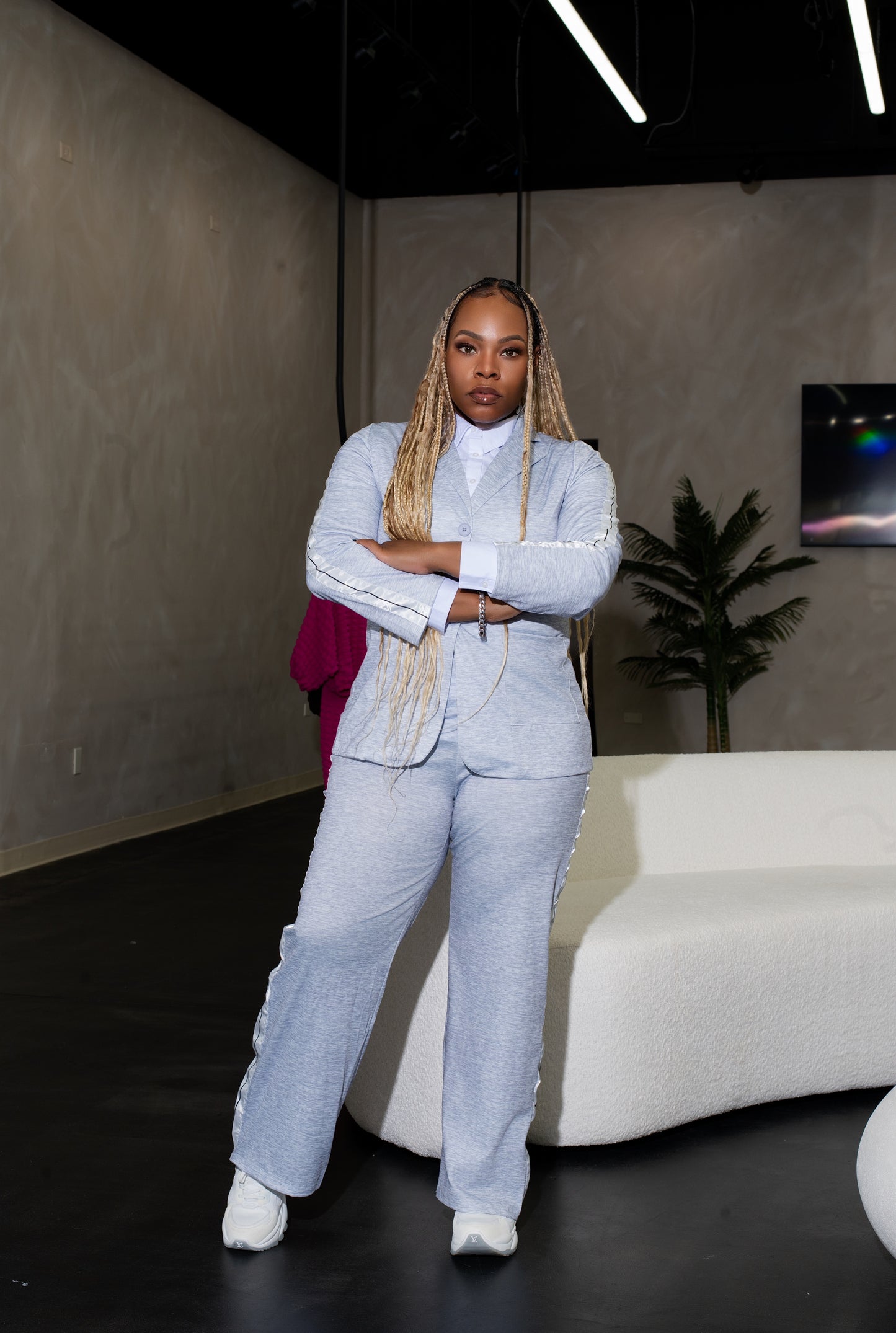 Cozy Chic Pant Suit- GREY (S- 3XL)