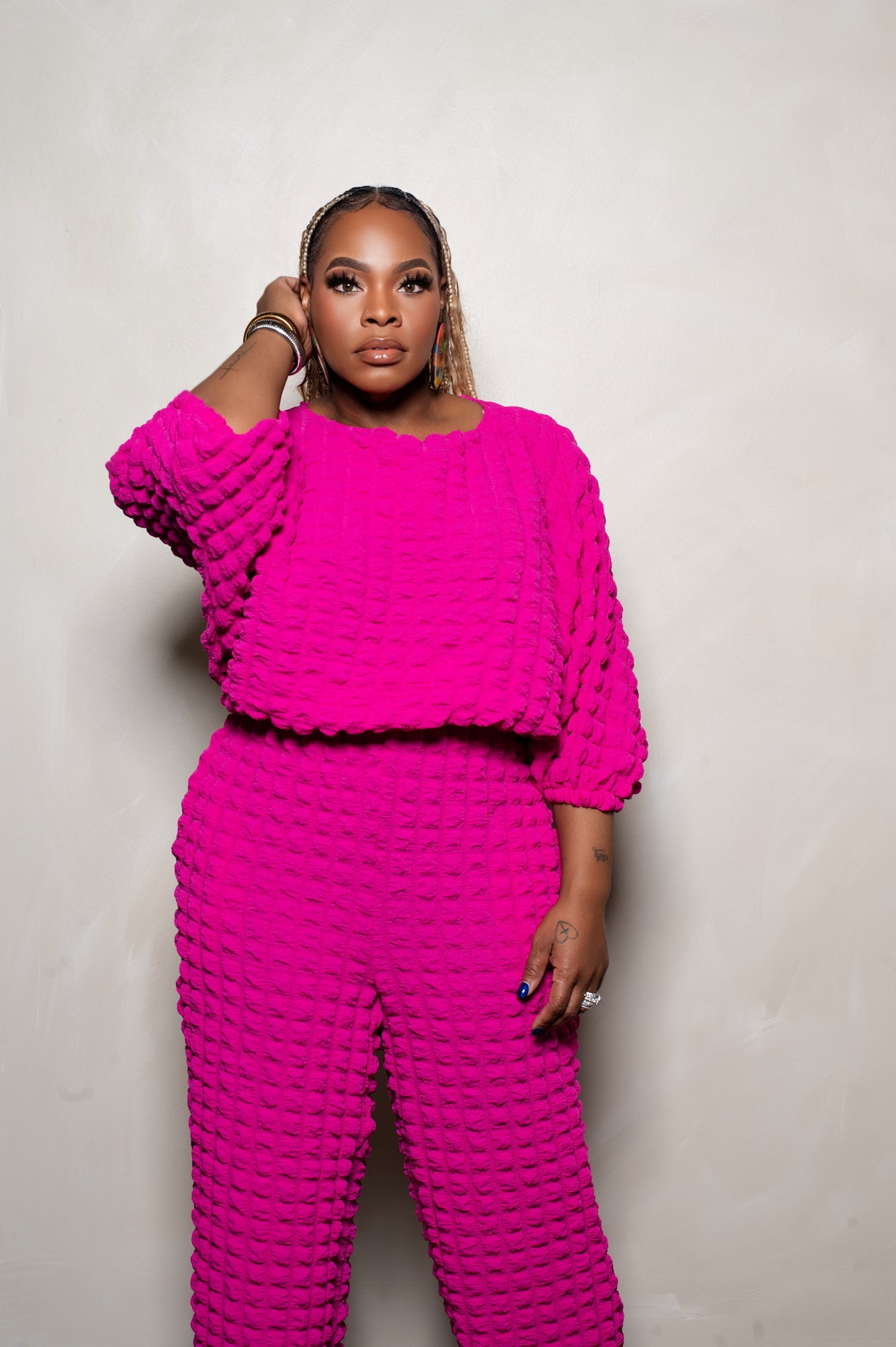 Fun Bubble Two Piece Set (Pink)