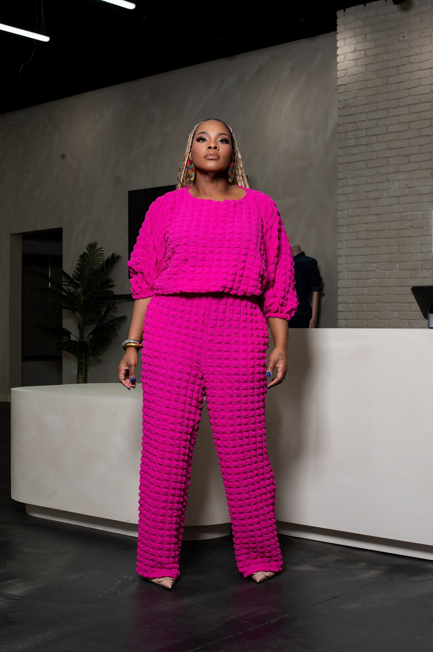 Fun Bubble Two Piece Set (Pink)