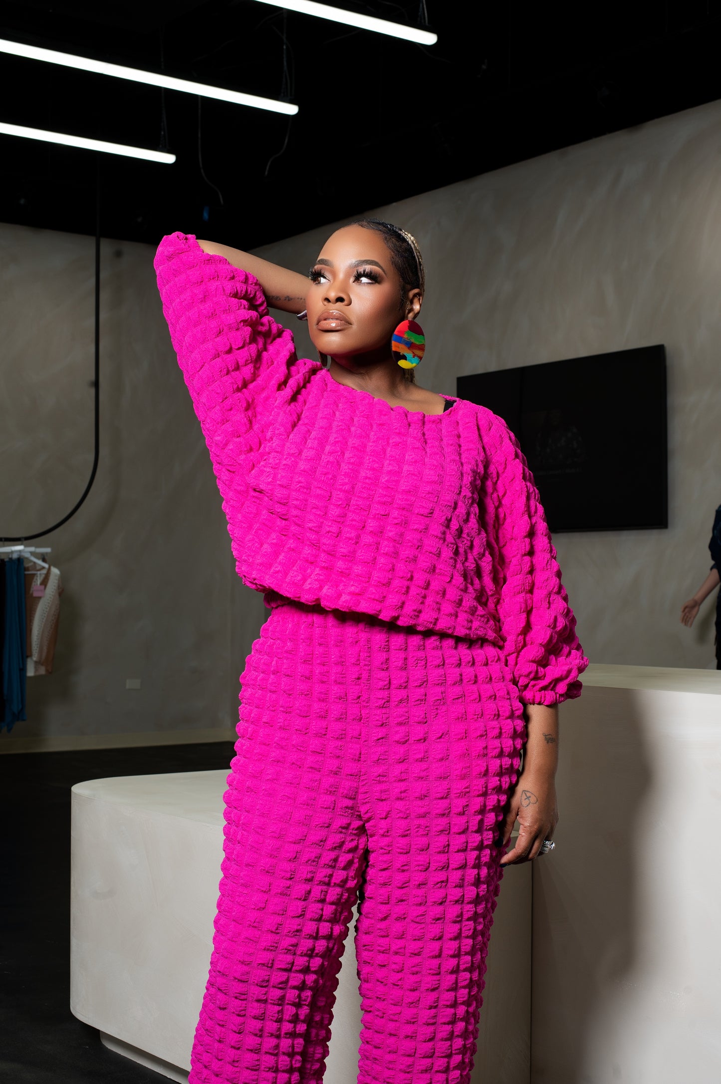 Fun Bubble Two Piece Set (Pink)