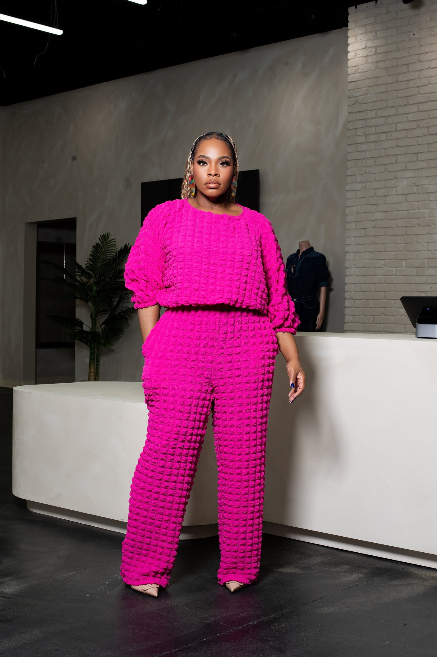 Fun Bubble Two Piece Set (Pink)