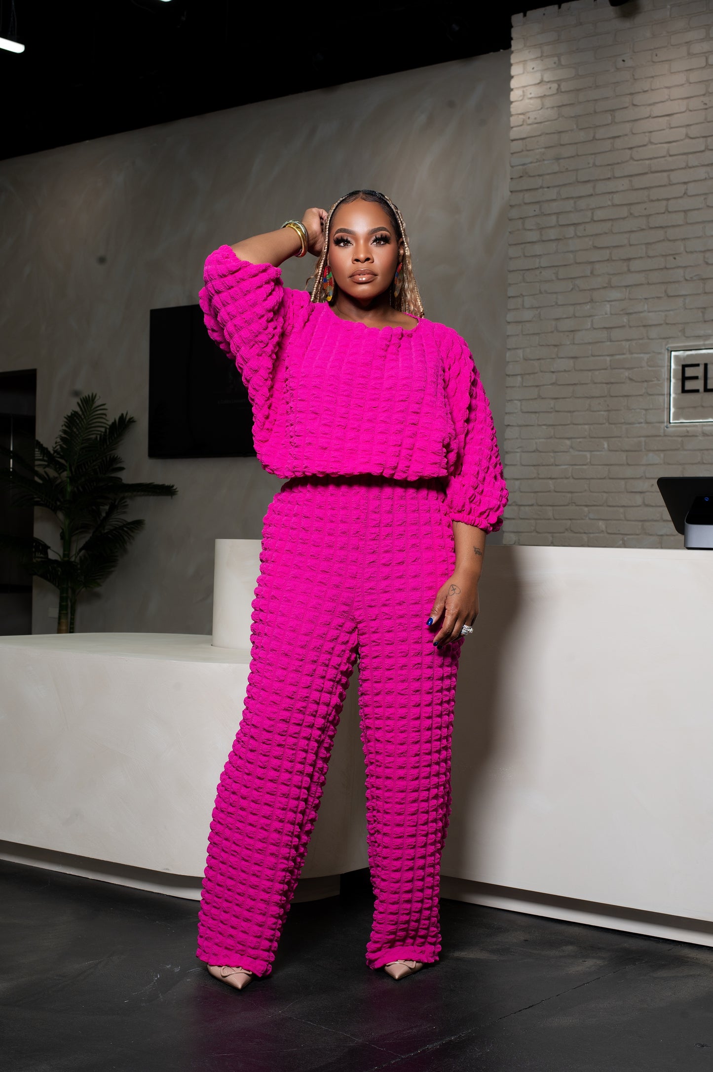 Fun Bubble Two Piece Set (Pink)