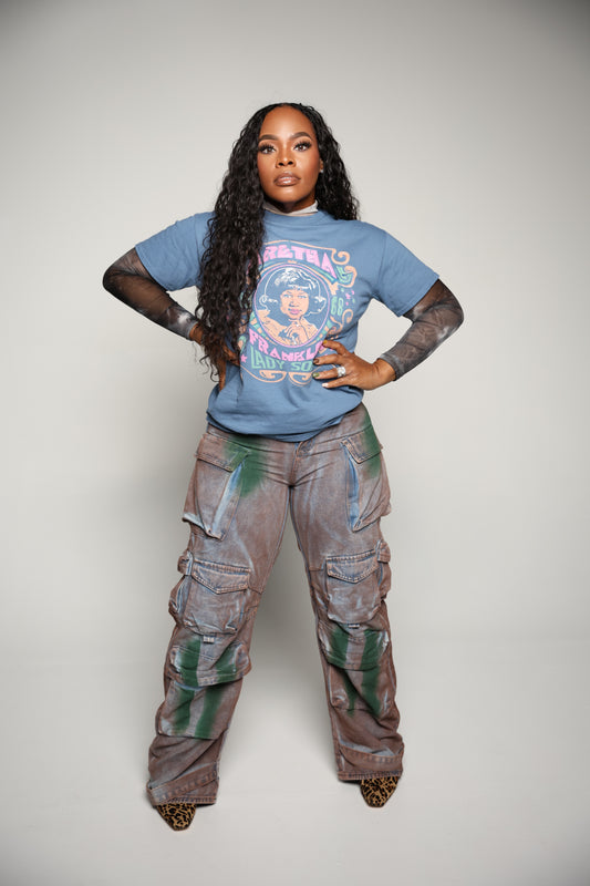 MULTI POCKET LOOSE PAINTER WIDE LEG