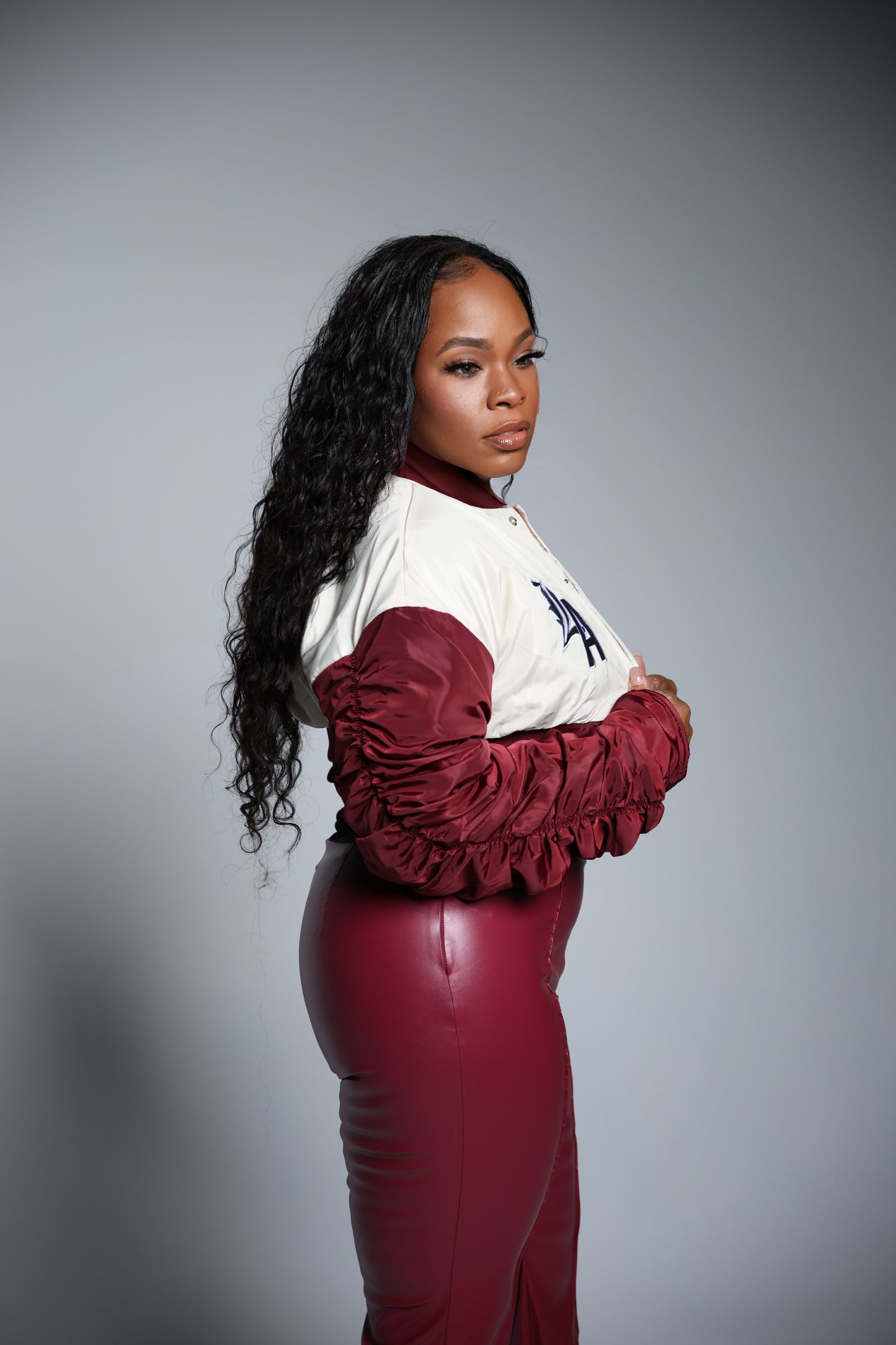 Cropped Bomber Jacket