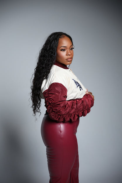 Cropped Bomber Jacket