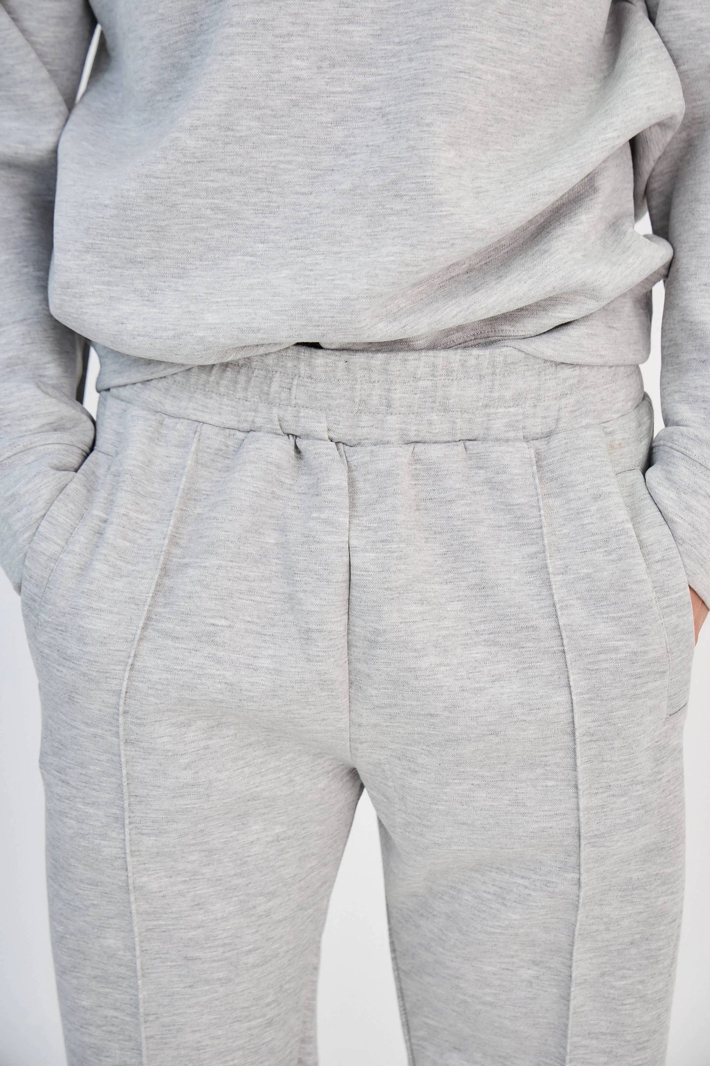 Chic Heather Gray Polo Set