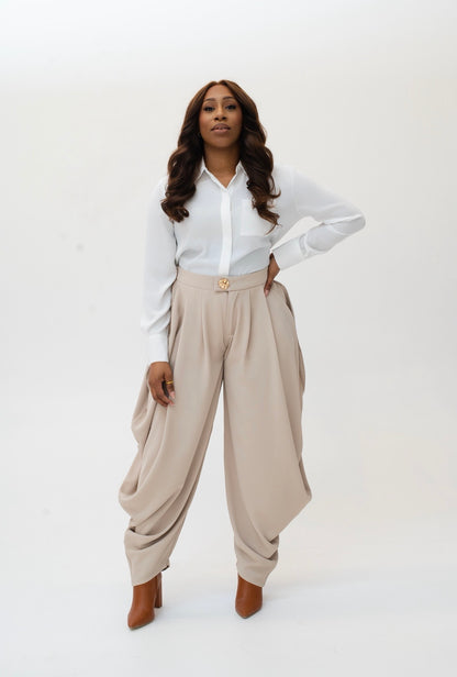Ruched Harem Slacks