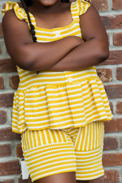 Ms. Prissy Striped Set