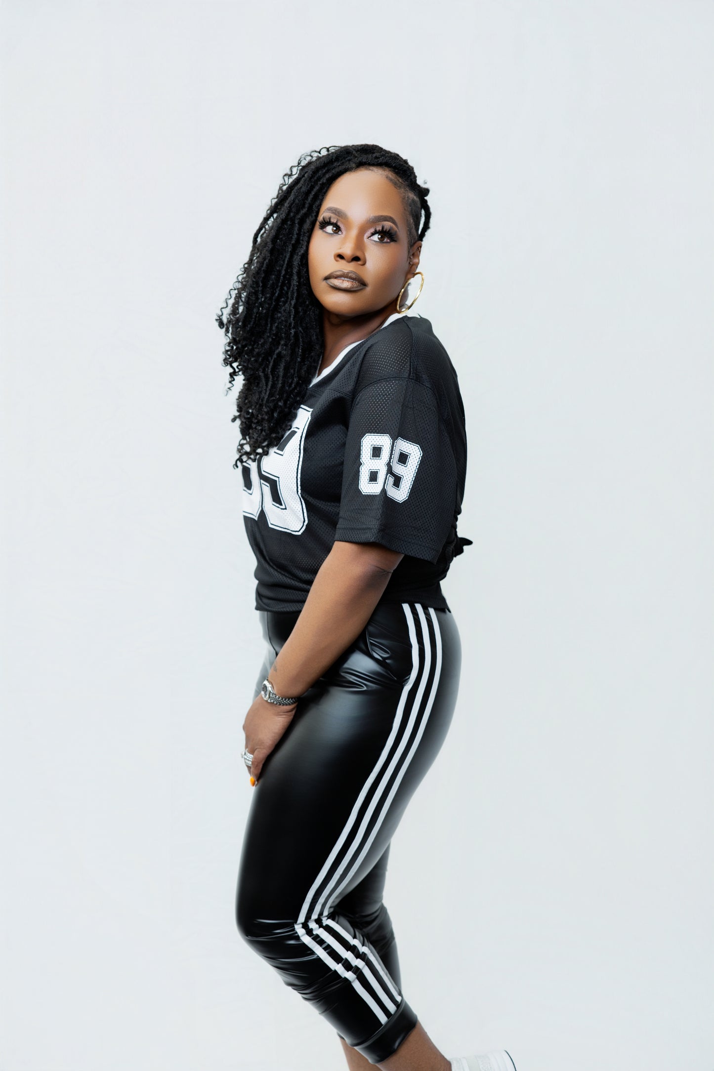 Sporty Pleather Legging