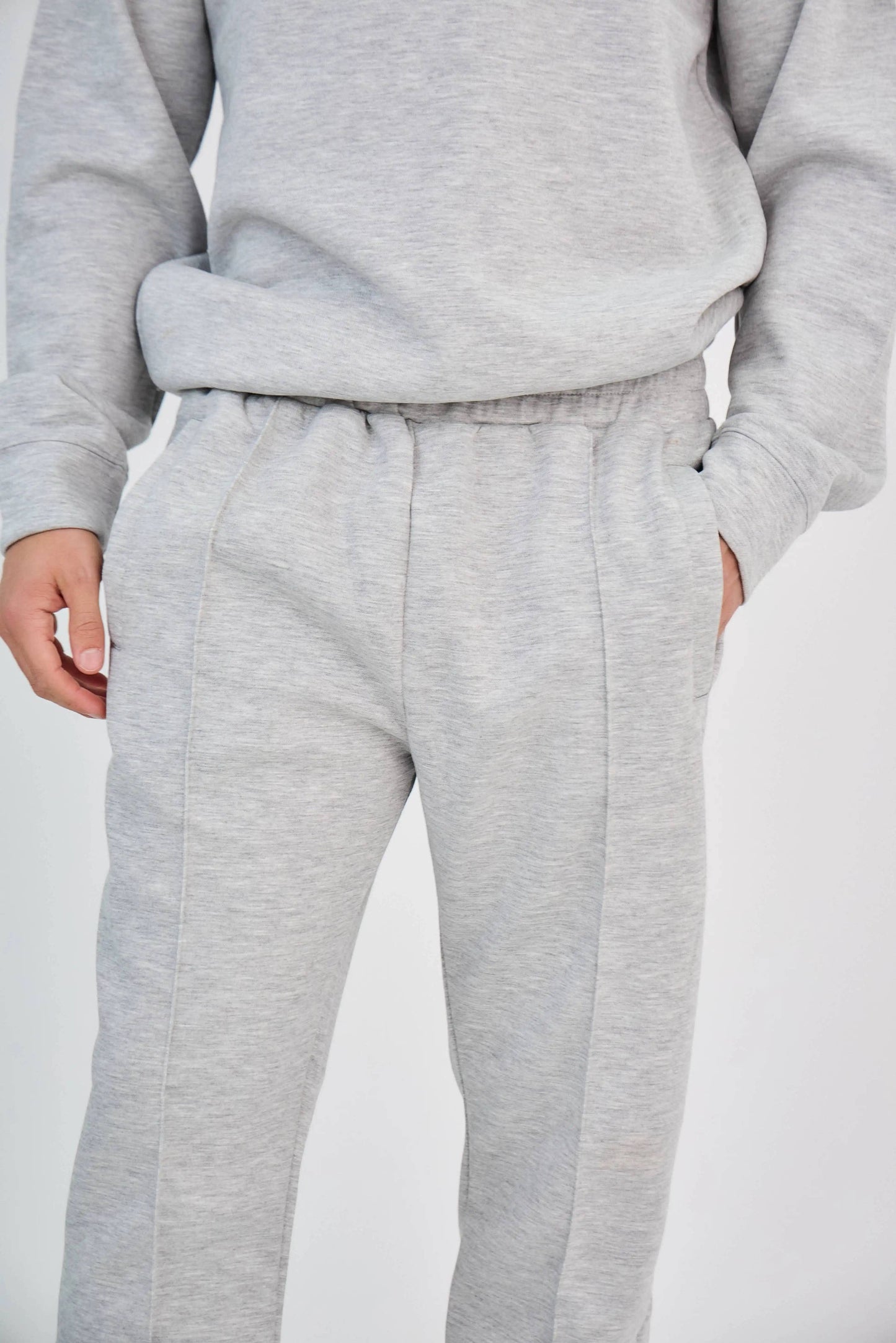 Chic Heather Gray Polo Set