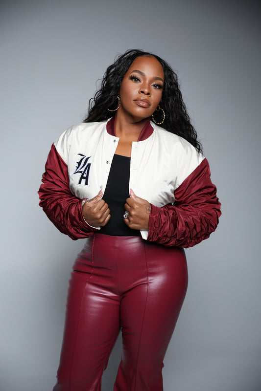 Cropped Bomber Jacket