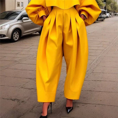 Long Sleeve Top Harem Pants Set