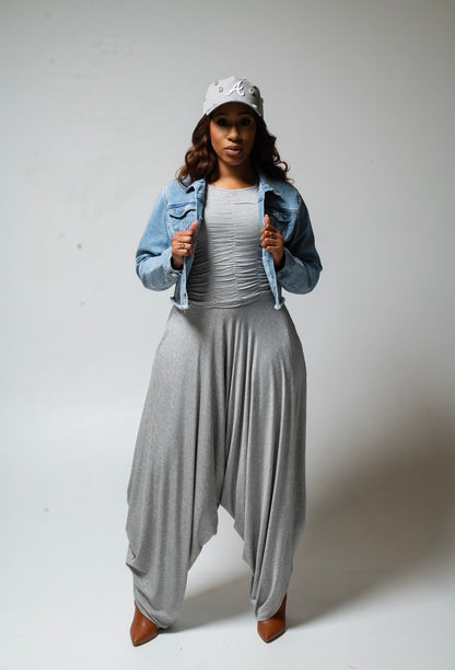 Smocked Tank and Harem Pants Set