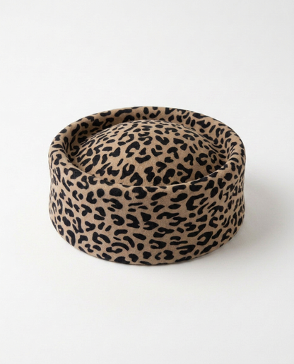 Audacious Leopard Print Wool Fedoras Hat