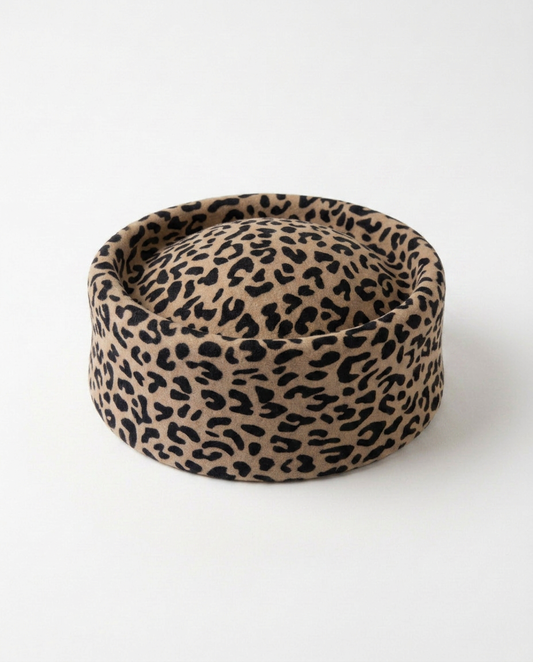 Audacious Leopard Print Wool Fedoras Hat