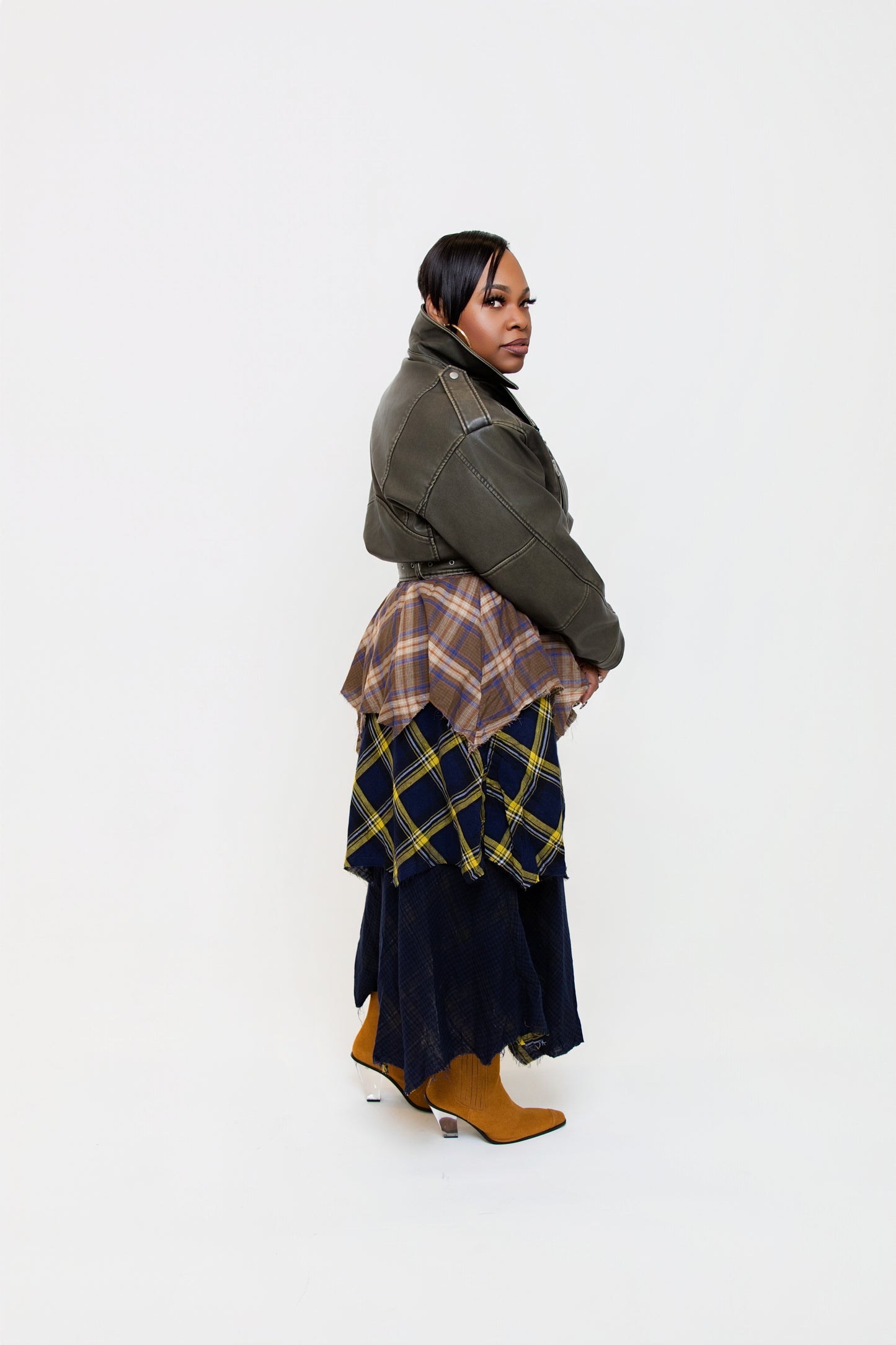Layered Patchwork Skirt