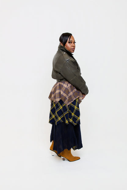 Layered Patchwork Skirt