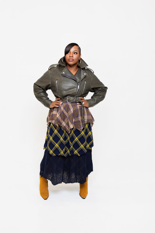 Layered Patchwork Skirt