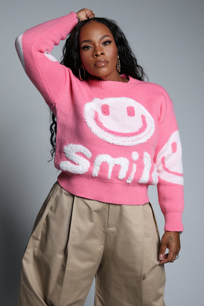 PLAYFUL SMILE SWEATER