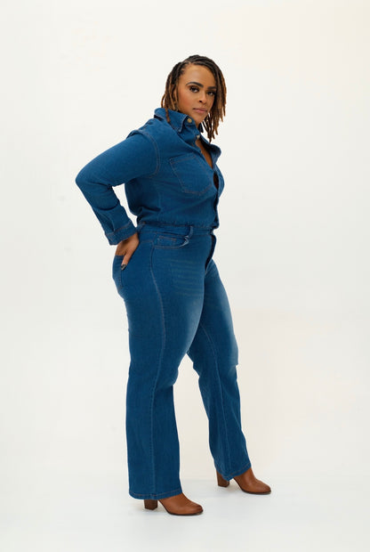 BODY- ODY DENIM JUMPSUIT