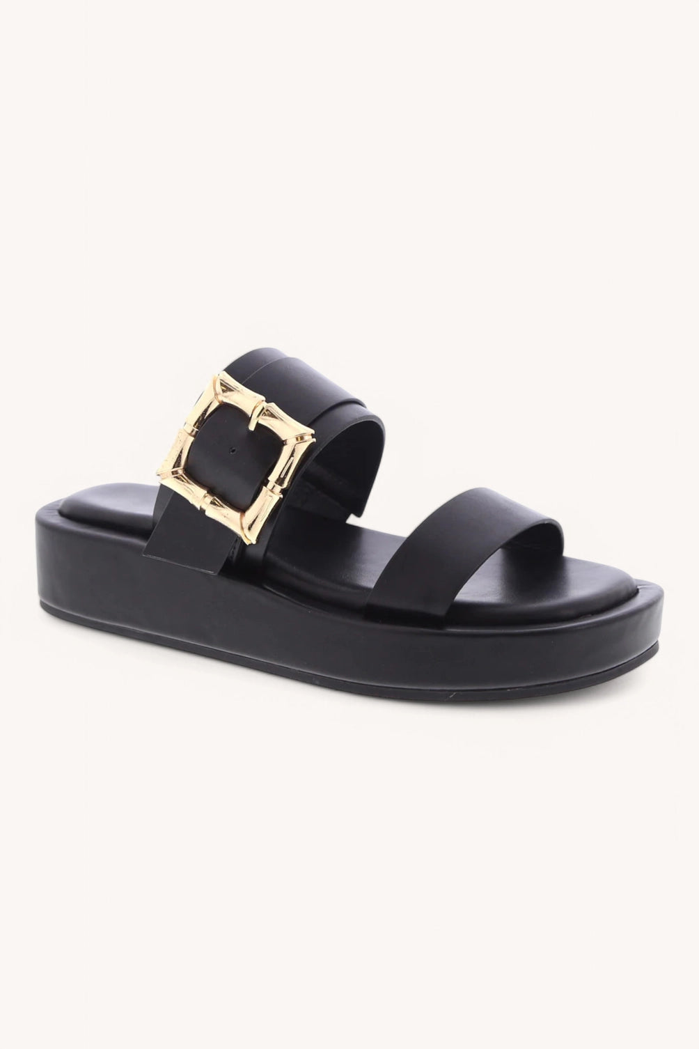 Elevate Leather Sandal with Buckle