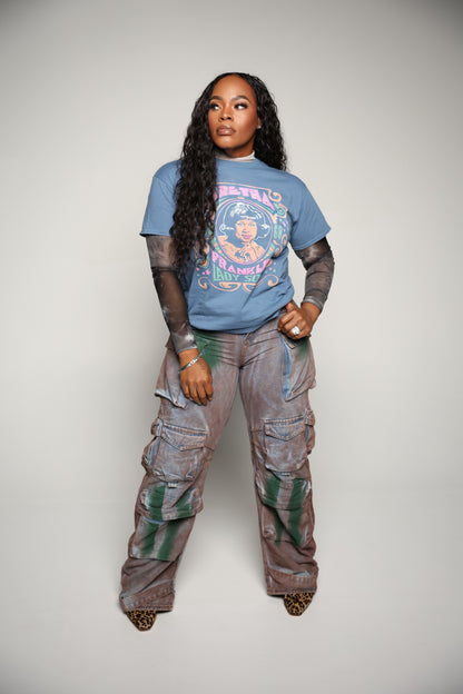 MULTI POCKET LOOSE PAINTER WIDE LEG