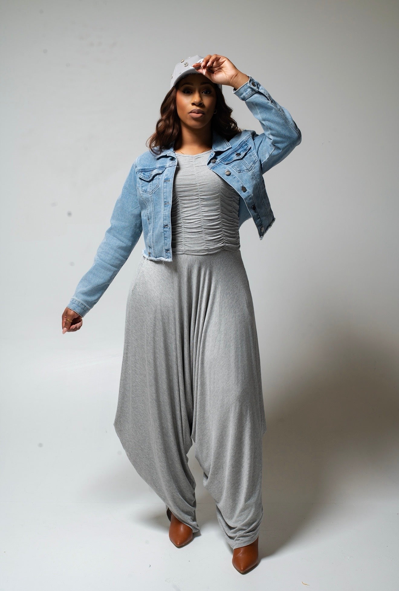 Smocked Tank and Harem Pants Set