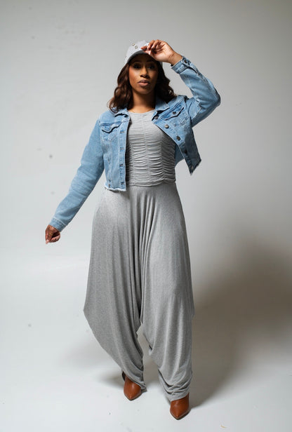 Smocked Tank and Harem Pants Set