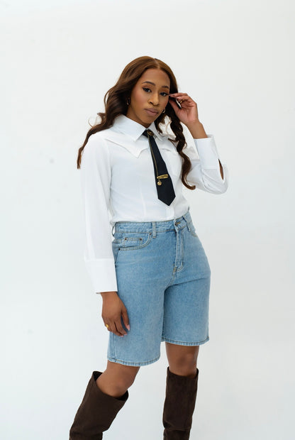 Light Denim Jorts