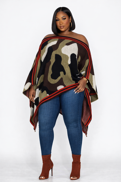 URBAN NOMAD CAMO SHAWL DRESS