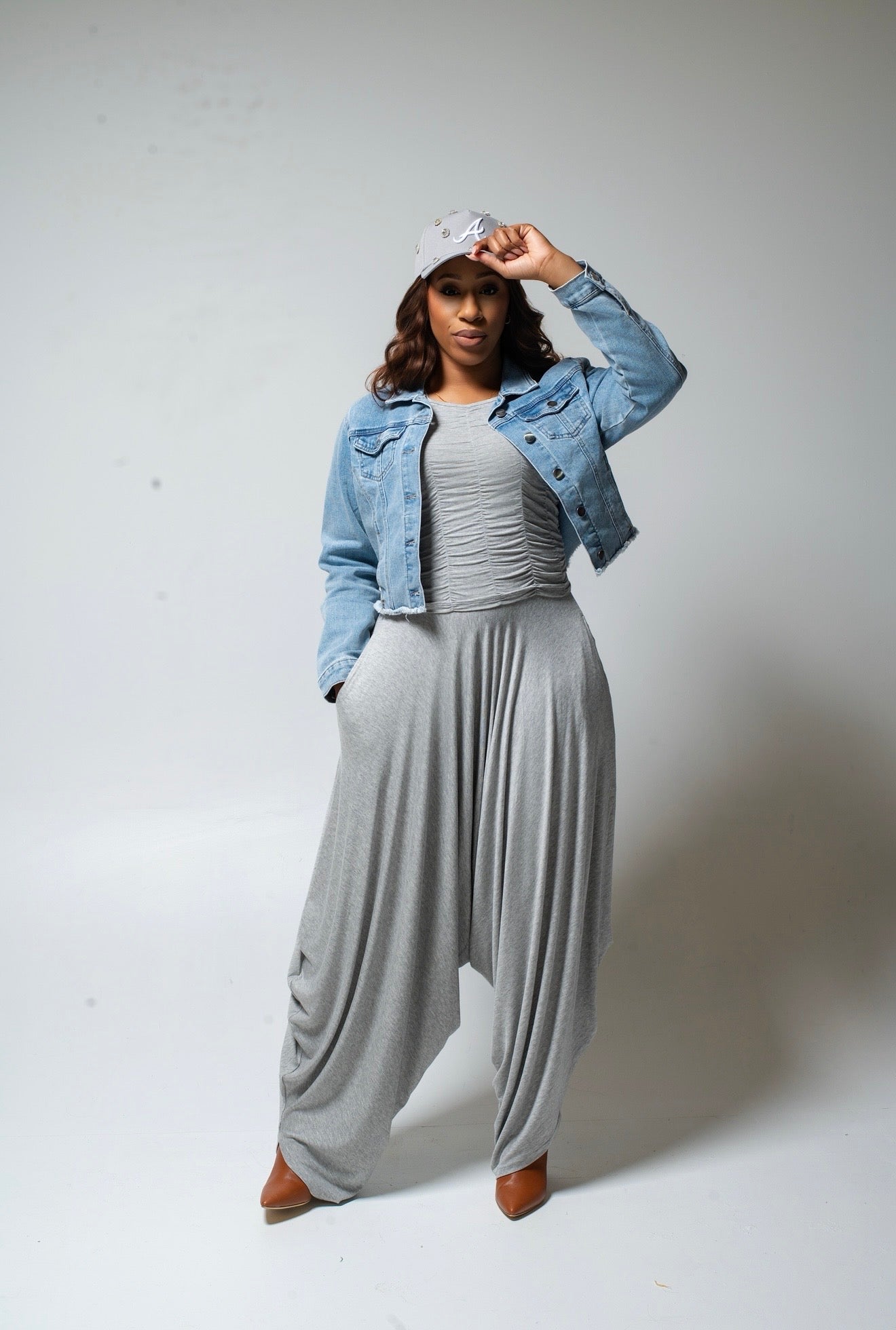 Smocked Tank and Harem Pants Set