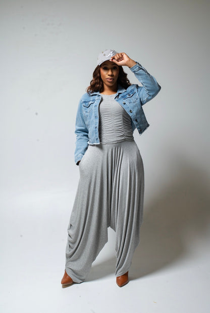 Smocked Tank and Harem Pants Set