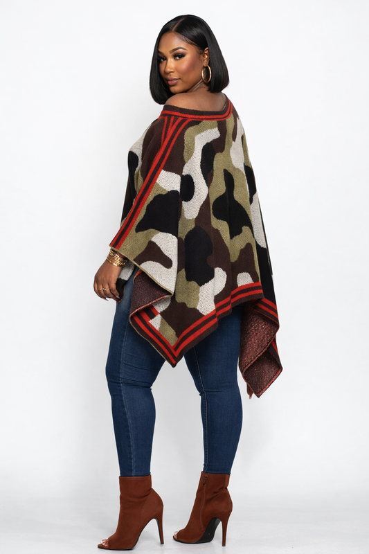 URBAN NOMAD CAMO SHAWL DRESS