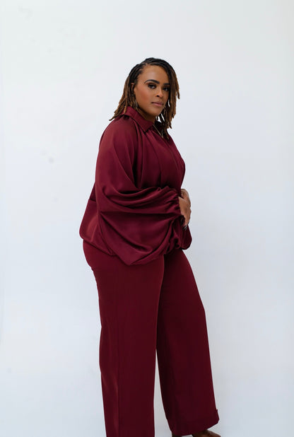 Puffed Bomber Set (Plus Size)