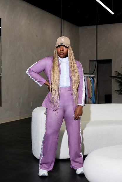 Cozy Chic Pant Suit- PURPLE (S- 4XL)