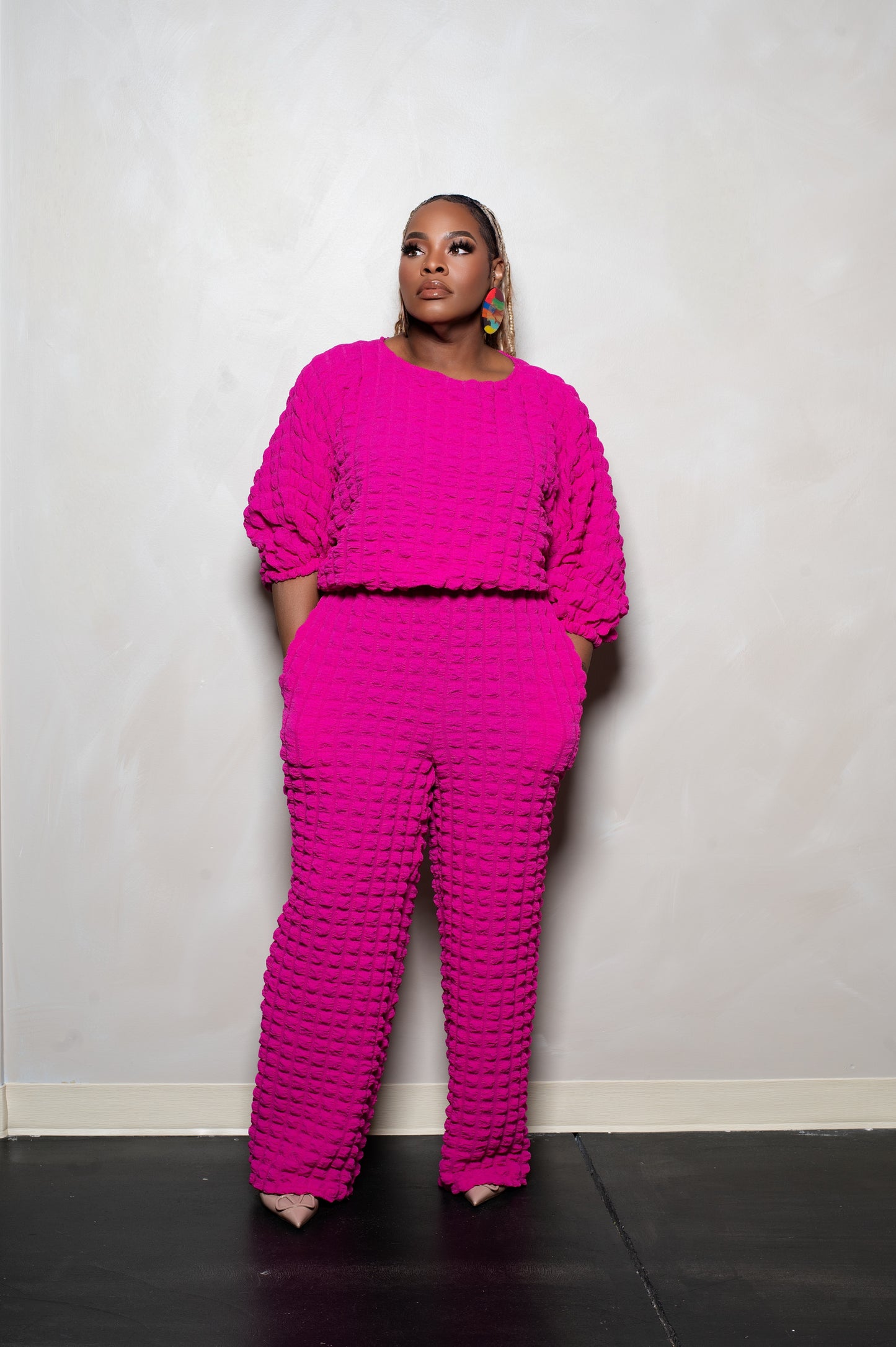 Fun Bubble Two Piece Set (Pink)