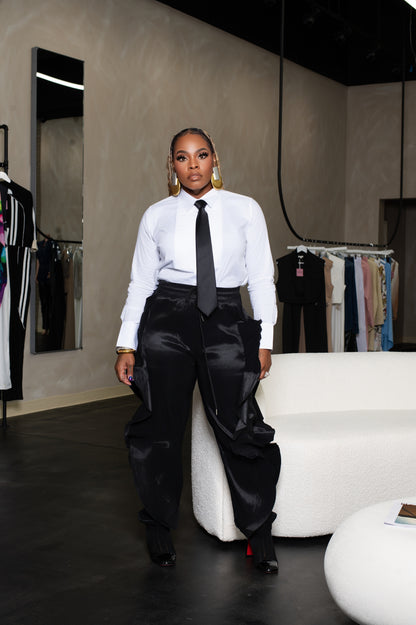 Side Ruffle Jogger (1X-3X)
