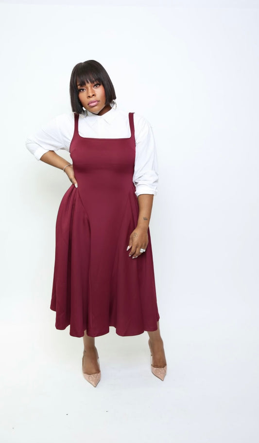 Overall Flare Dress