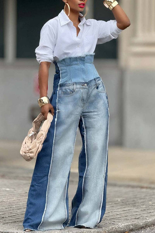 What Waist Denim Pants (S-3XL)